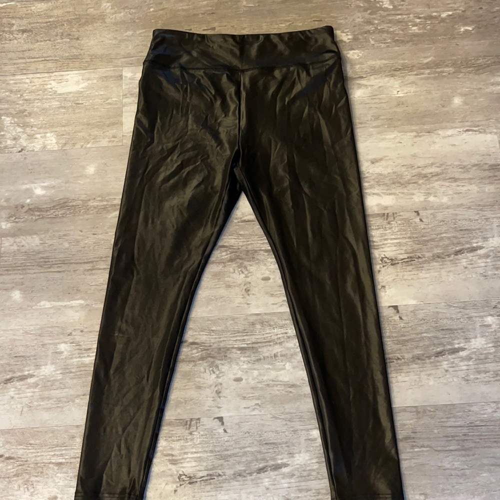 Black Faux Leather Leggings Wild Fable